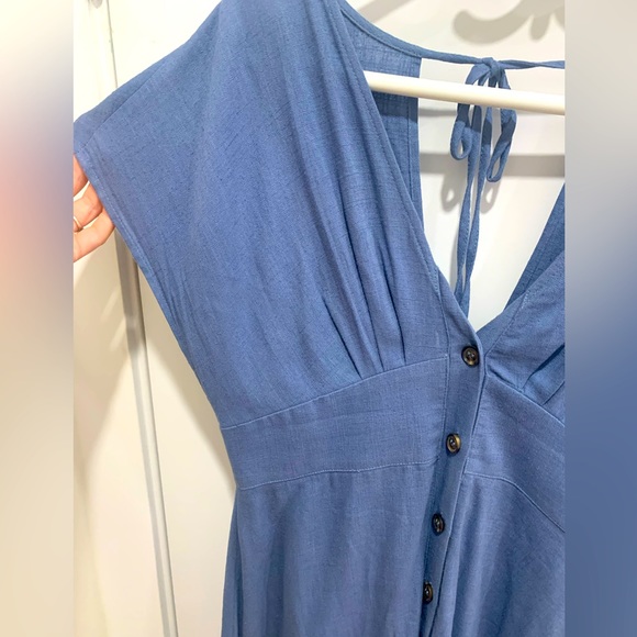 C’est Moi blue, button up dress. - Picture 3 of 8